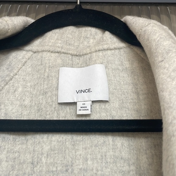 Vince Wool Coat Heather Grey - Picture 5 of 10